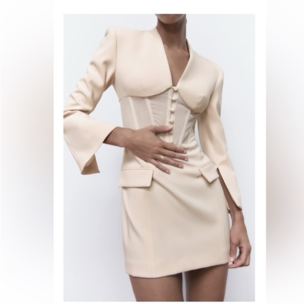 Zara limited edition corset set blazer dress